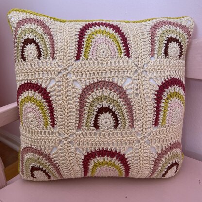 Bernat Crochet Rainbow Pillow Pattern