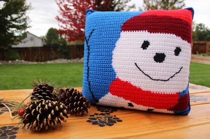 Snowman Pillow or Banner