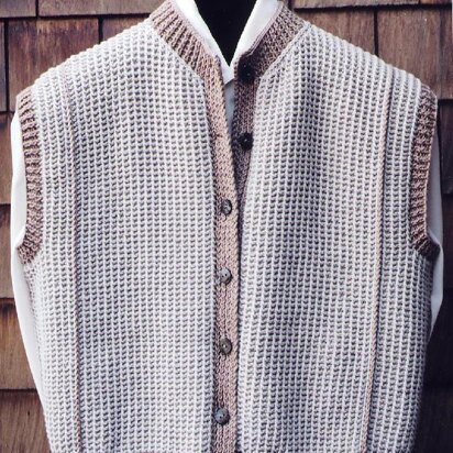 Mari Sweaters MS 135 Tunisian Rib Vest