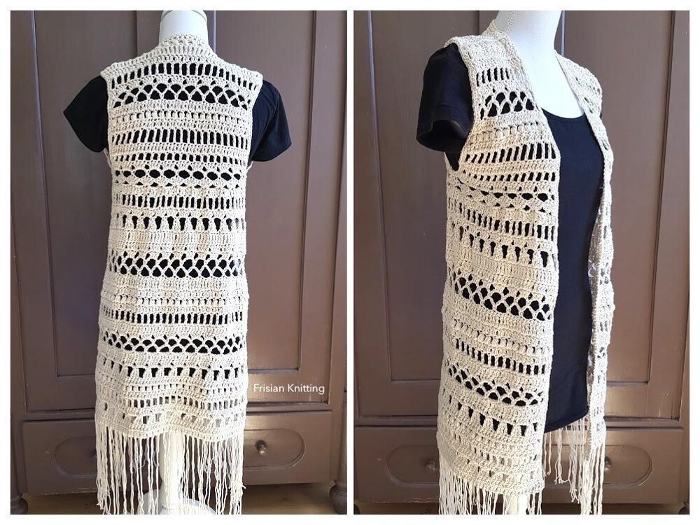 Crochet on sale boho vest