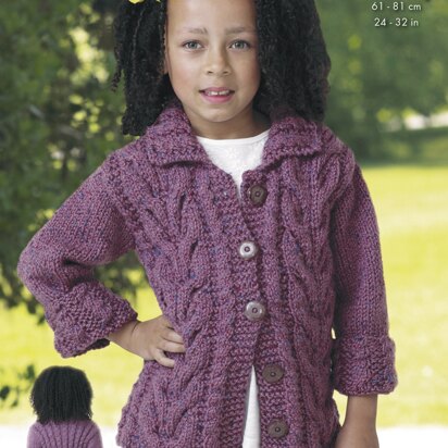 Jacket & Gilet in King Cole Chunky - 4421 - Downloadable PDF