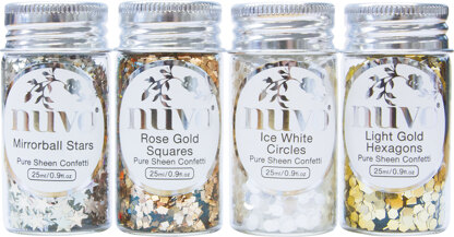 Tonic Studios Nuvo Pure Sheen Confetti 4/Pkg - Golden Years