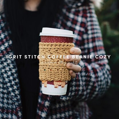 Grit Stitch Coffee Beanie Cozy