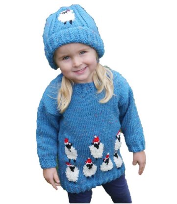 Christmas Sheep Sweater and Hat