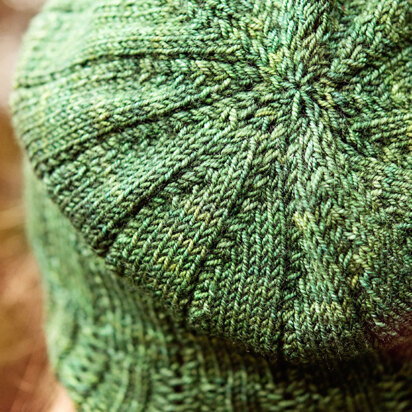 Dapple Lace Rib Hat in SweetGeorgia Superwash Sport - Downloadable PDF