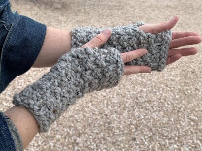 Granite Fingerless Mitts