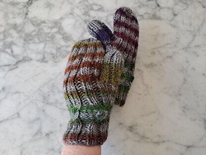 Simple Cable Mittens