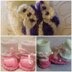 Baby Knitting patterns Mary Janes Sock top Shoes and Butterfly Cuff Boots sizes doll/prem to 0-3mths, 3-6mths