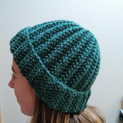 Ribbed Seed Stitch Hat