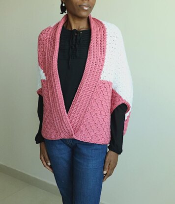 C2C Crochet Origami Shrug