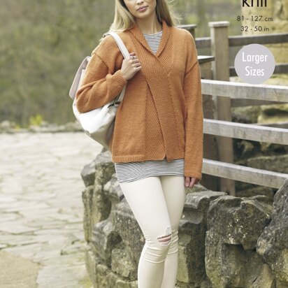 Ladies’ Sweater and Slipover in King Cole Majestic DK - 4929 - Downloadable PDF