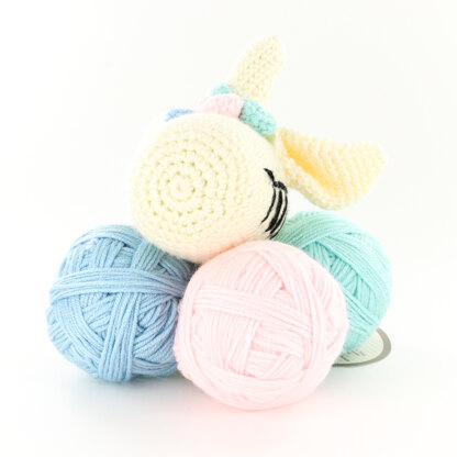 Plymouth Yarn Cuddle Buddies Unicorn Crochet Kit - 20in x 16in