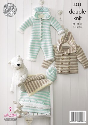 Baby Set in King Cole DK - 4233 - Downloadable PDF