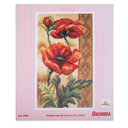 Orchidea Poppies Chunky Cross Stitch Kit