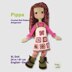 24 inch crochet doll pattern PDF, XL amigurumi doll, Pippa