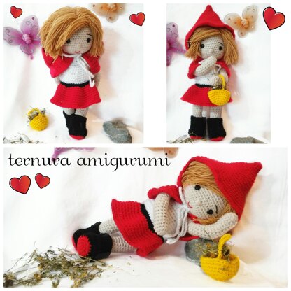 Sarah little Red Riding Hood crochet pattern