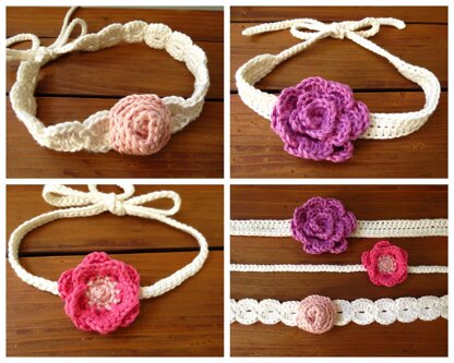 Crochet Flower Headband