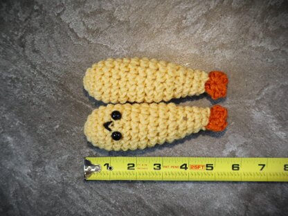 Crochet Shrimp Tempura Amigurumi Food