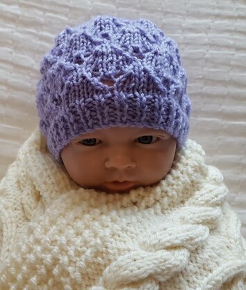 Carly - prem baby lace hat