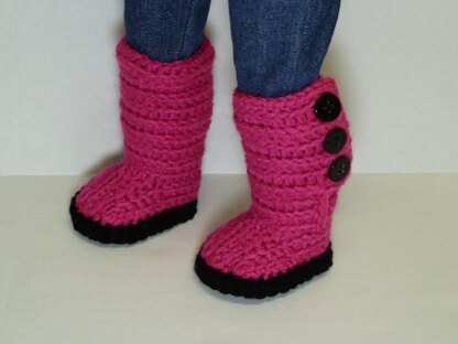 Crochet american cheap girl doll shoes