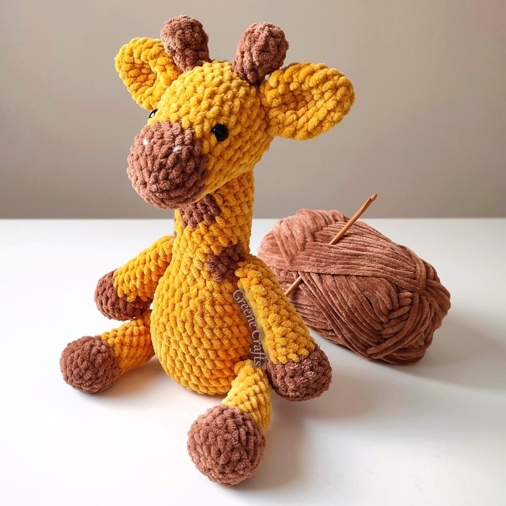 Crochet giraffe stuffed sales animal