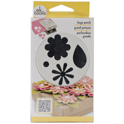EK Success Large Punch - Flowers & Leaves, .75" To 1"