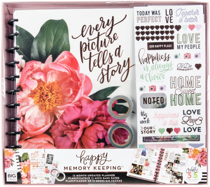The Happy Memory Keeping Undated 12-Month Big Planner Box Kit - Every Picture Tells A