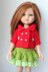 12-inch Dolls Cardigan and Skirt