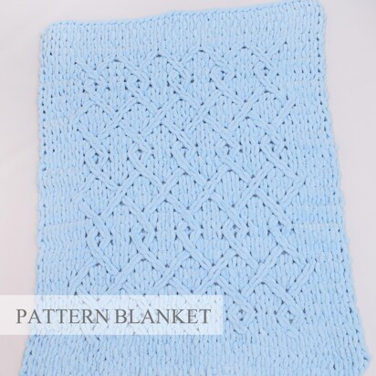 Intertwined Rhomb Blanket Pattern