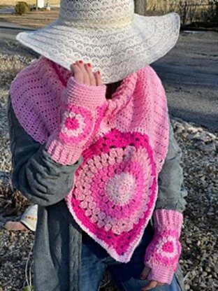 Sunflower Fingerless Gloves