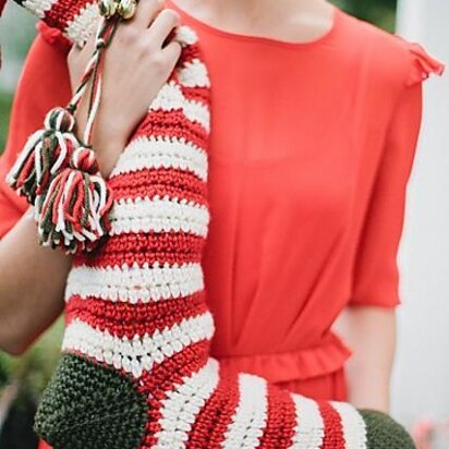 Candy Stripe Christmas Stocking