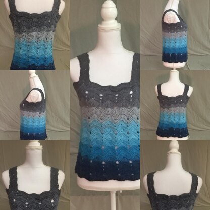 Ombre Waves Tank Top