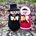 Christmas Carol Singer Dolls Knitting Pattern - Toy Knitting Pattern