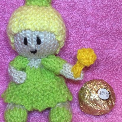 Tinkerbell Ferrero Choc Cover - knitting pattern