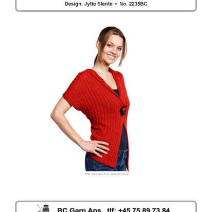 Y-Shaped Waistcoat in BC Garn Baby Alpaca - 2235BC - Downloadable PDF - knitting pattern