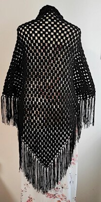 Double Bobble Countess Shawl