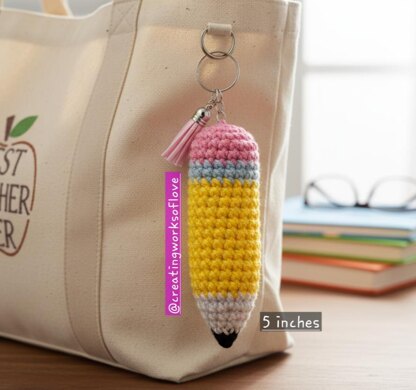 Pencil keychain