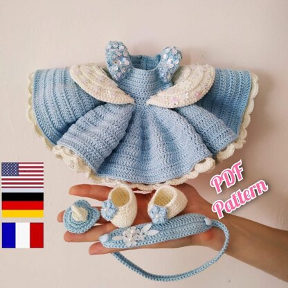 Crochet Cinderella doll Pattern Princess pdf Amigurumi disney