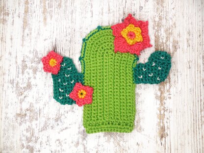 Crochet Cactus Applique