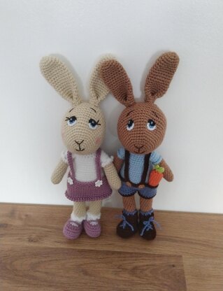 Bella & Buster Bunny Amigurumi