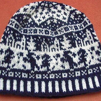 Snowball Fight Beanie - knitting pattern