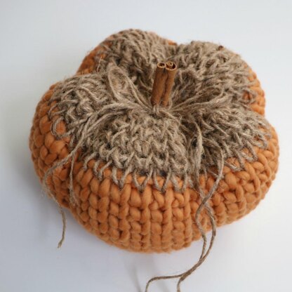 Knit Look Rustic Pumpkin