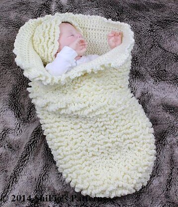 Crochet Pattern baby cocoon UK & USA Terms #127