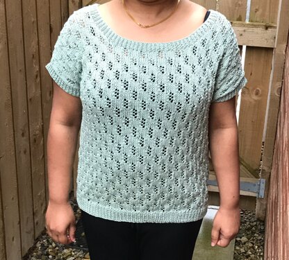 Pale green summer top