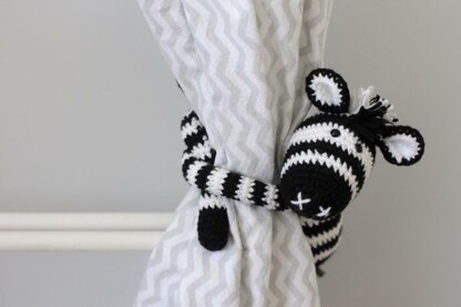 Thandi the Zebra curtain tie back