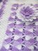 Beautiful Lilac Baby Blanket With Flower