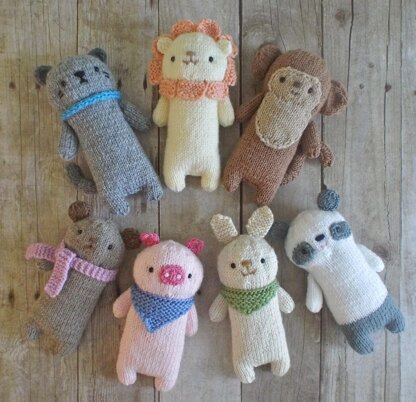 Knit Baby Animal Set