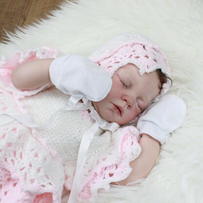 Crochet Pattern baby dress & hat UK & USA Terms #100