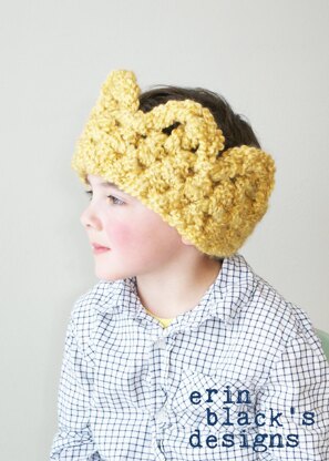 Chunky Crochet Crown Earwarmer (Hat030)