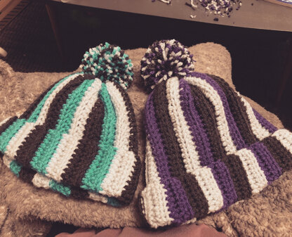 Rustic Ribbed Beanies